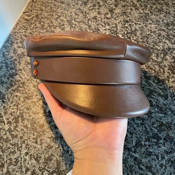 Elegant Brown Leather Women\'s Hat main image 8